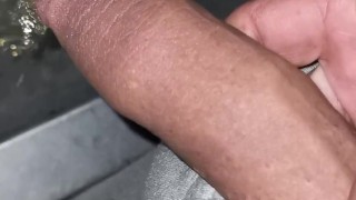 Public toilet foreskin pissing