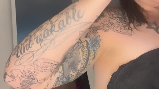 and bake 420 smoking fetish BBW naked from behind view
