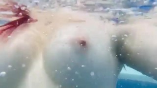 pov tits underwater in slow motion