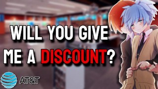 [ASMR] Femboy tries to bribe the AT&T employee to get a discounted phone
