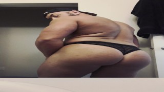 Perfect Ass Posing in the Mirror