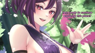 Yuzuriha makes you cum in 2 minutes JOI(quickshot, femdom, feet, big breasts, jerk off instructions)