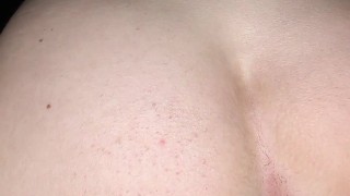 Playing and fucking myself with my big, heavy butt plug, no lube
