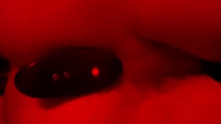 Sissy femboy goth plays with his buttplug toy. Solo Anal toy play and masturbation.