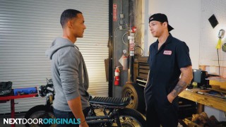 Cocky Prick Pricked By Hot As Fuck Mechanic - Jayden Marcos, AJ Sloan - NextDoorStudios