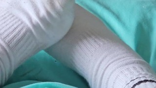 Just feet and socks , foot fetish sock fetish
