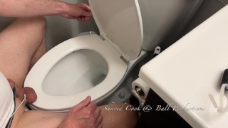 Toilet seat ball spanking