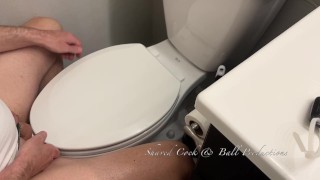 Toilet seat ball spanking