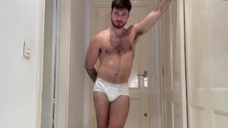 Made into gagless cock sucking slave