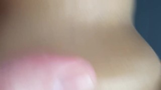 POV hot sex toy creampie