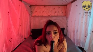 Very hot games in my room and mischief with my candle