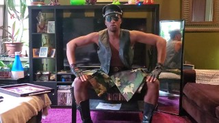 Kennie Jai plays around in sexy kilt