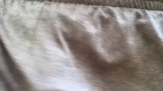 Hairy Daddy Flimsy Shorts Dick Floppping