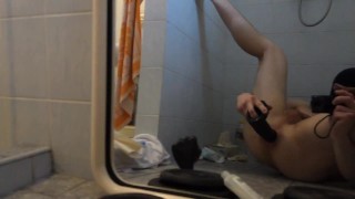 BBC dildo self anal