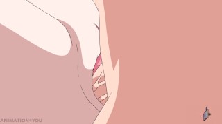 hinata naruto boruto anime hentai cartoon kunoichi trainer pussy creampie missionary milf cosplay