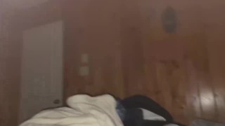 Late Night Cumshot and Foreskin Play