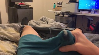 OOZING CUM IN MY BOXER BRIEFS SHORTS