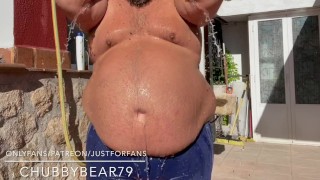 Fat bears love water