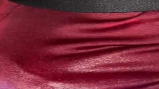 I'm peeing red panties