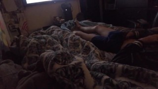 Pov: Your Straight Friend Masturbates Next to You in Bed. (Preview)