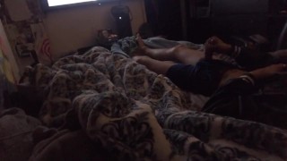 Pov: Your Straight Friend Masturbates Next to You in Bed. (Preview)