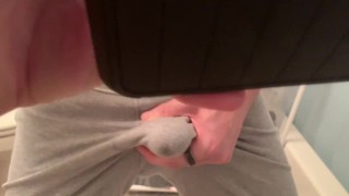 CUMMING IN MY BOXER BRIEF SHORTS BEFORE SHOWER