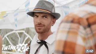 TWINKPOP - Hunk Malik Delgaty Is Thirsty For King Heart's Juice At Oktoberfest