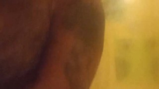 Cumshot shower time