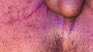 Black jock fingers himself creamy