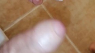 Cleaning big dick