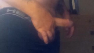 Late night jerk session with massive cumshot!
