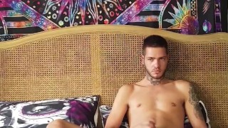 Young solo male wank, whos going to make me cum