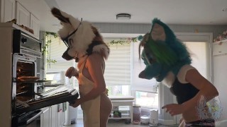 Furry Femboy Fucks Slutty Baker And Ruins Her Tight Pussy - Berrylicious