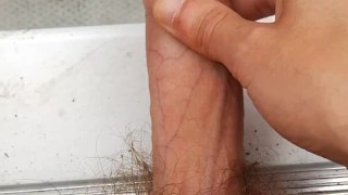 Uncut Teen Boy Wanks Outdoors