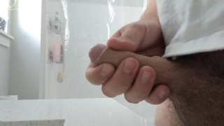 I cum so HARD in the bathroom