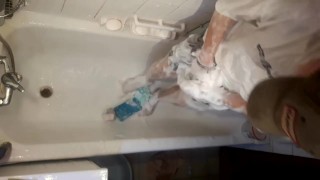 Soaping in white t-shirt (teaser)