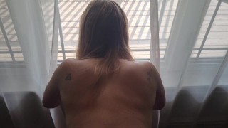 BIG ASS MILF FUCKED IN WINDOW FOR THE NEIGHBORS TO WATCH