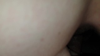 Big dick goes deep inside pussy. Asked to cum inside so she could get pregnant.