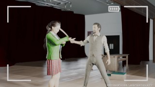 Full Measure - Scene 02 of 08 - an animated spanking video series