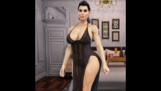 Kim Kardashian Camel toe Pussy - 3D Parody