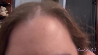 Aunt Judy's Big Tit MILFs - Your Busty MILF Step-Aunt Denise Gives You a Handjob (POV)