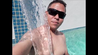 Long Video Masturbating in the Pool until I cum - Francisco El Jimagua