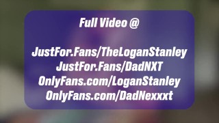 Hot mustached dad fucks my fuzzy ginger hole bare