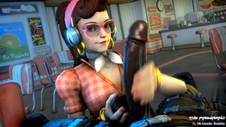 D.va's Handjob - Overwatch BBC Hentai