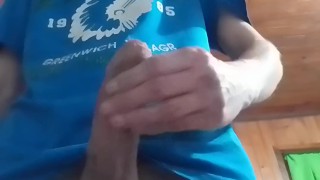 Young Doggy Strips and Masturbates in Nature