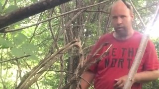 Outside being wild jerking off