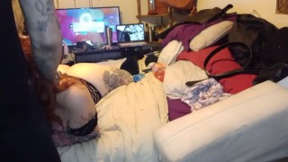 Texassunshyne, pnppawg Sunshyne and TexasBWC getting ready to play ends with blowjob and hard anal!