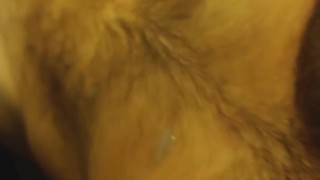 Muscled haired guy CUMS 6 times (using cum as a lubricant)