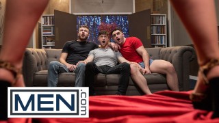 MEN — Finn Harding Bends Bottom Chris Cool Over Then Pounds Him On The Counter Until He Cums
