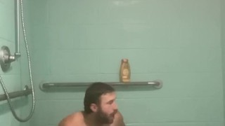 Nicholas Ryder Plays With His Toys in a Public Gym Shower